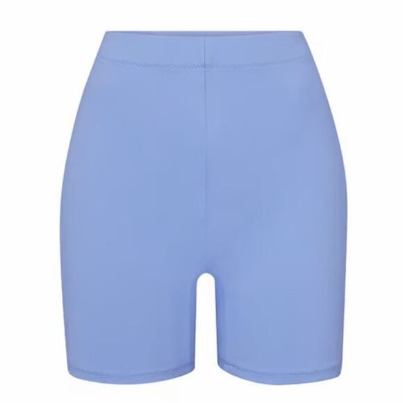 SKIMS Signature Swim Mid Waist Shorts Periwinkle Purple NWT Size 4X - Picture 1 of 7